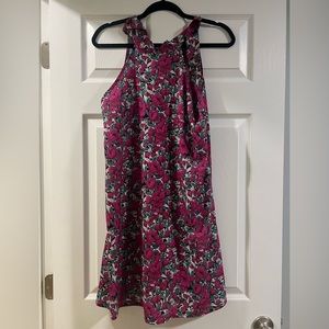 Floral neck tie dress, worn once